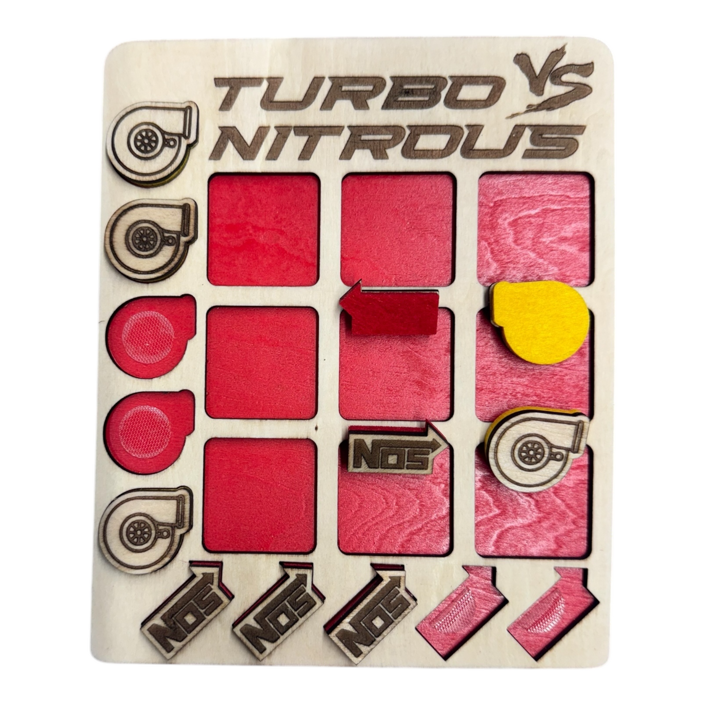 NITROUS VS TURBO TIC TAC TOE GAME -  MULTIPLE COLORS