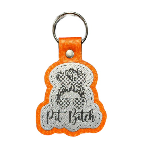 Pit Bitch Keychain -  MULTIPLE COLORS