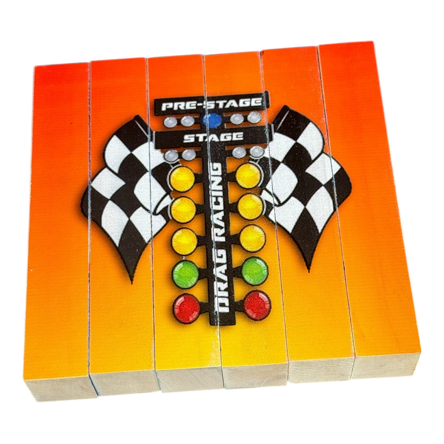 Racing Puzzle Blocks for Kids | 6-Piece Wooden Puzzle | UV Printed Racing Designs