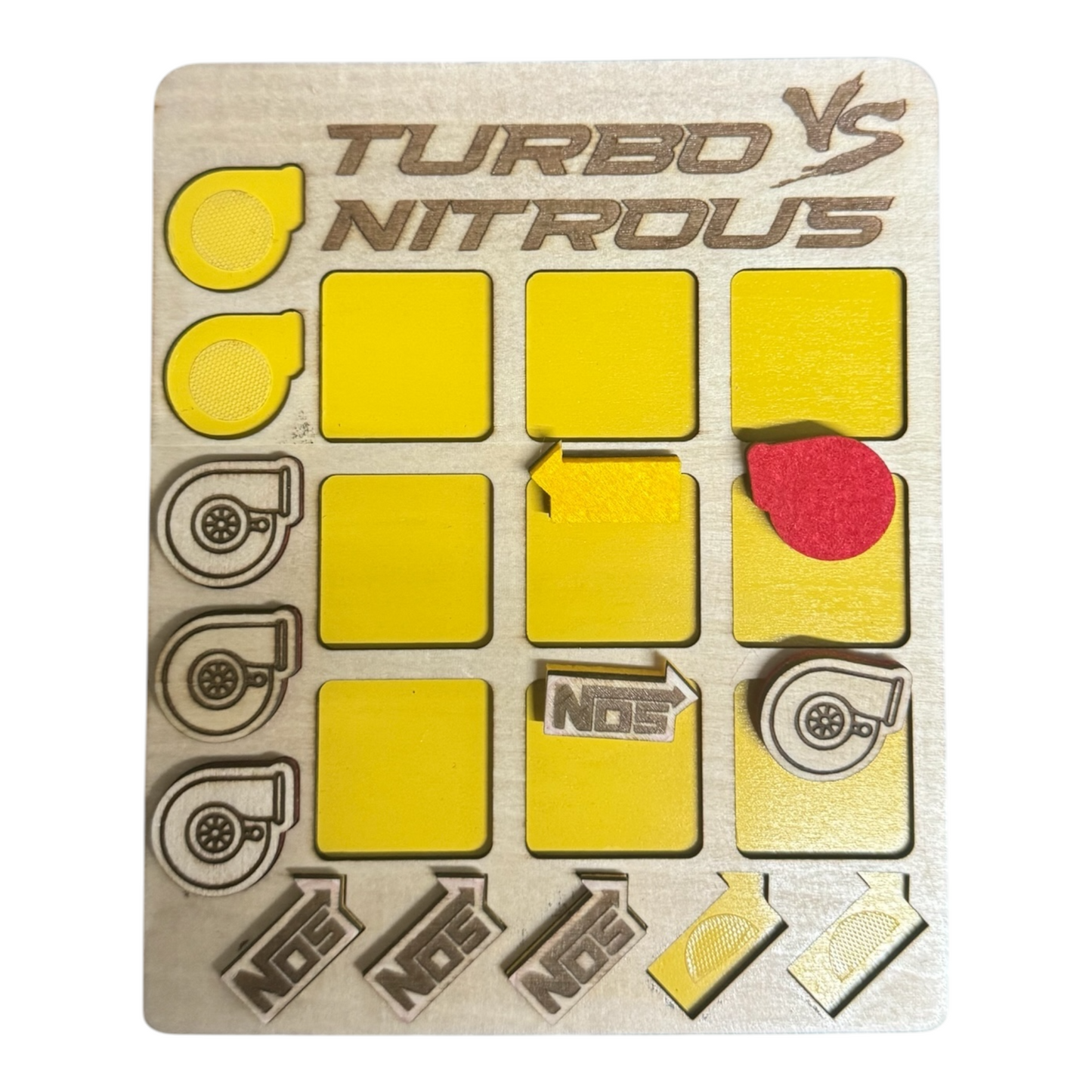 NITROUS VS TURBO TIC TAC TOE GAME -  MULTIPLE COLORS