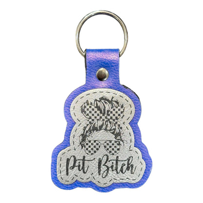 Pit Bitch Keychain -  MULTIPLE COLORS