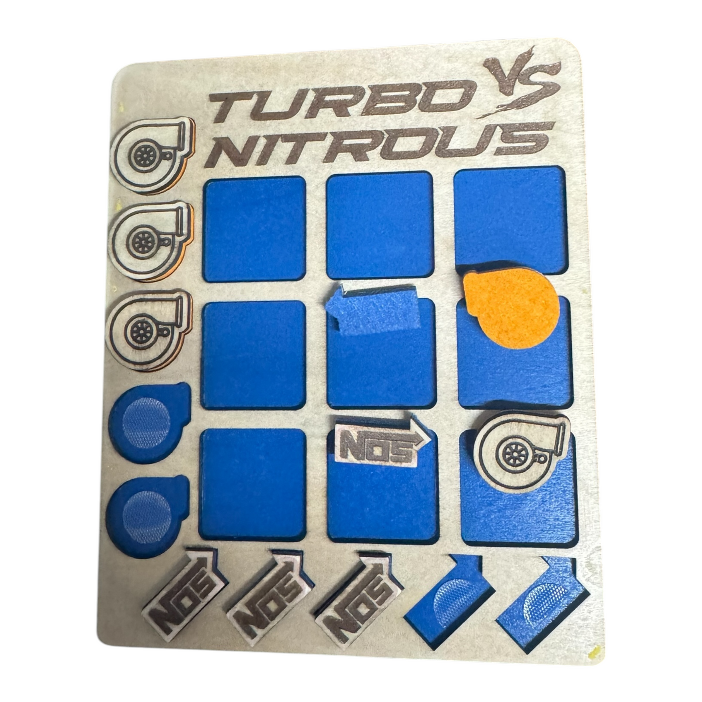 NITROUS VS TURBO TIC TAC TOE GAME -  MULTIPLE COLORS