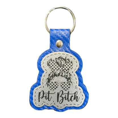 Pit Bitch Keychain -  MULTIPLE COLORS