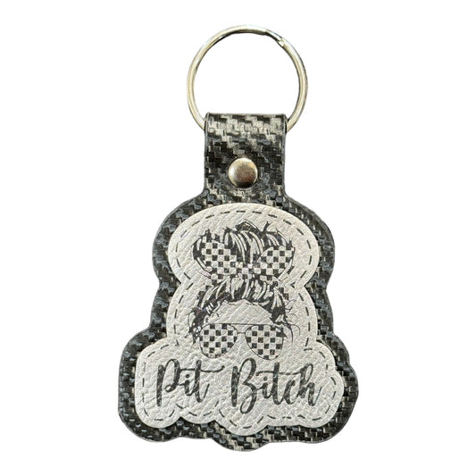 Pit Bitch Keychain -  MULTIPLE COLORS