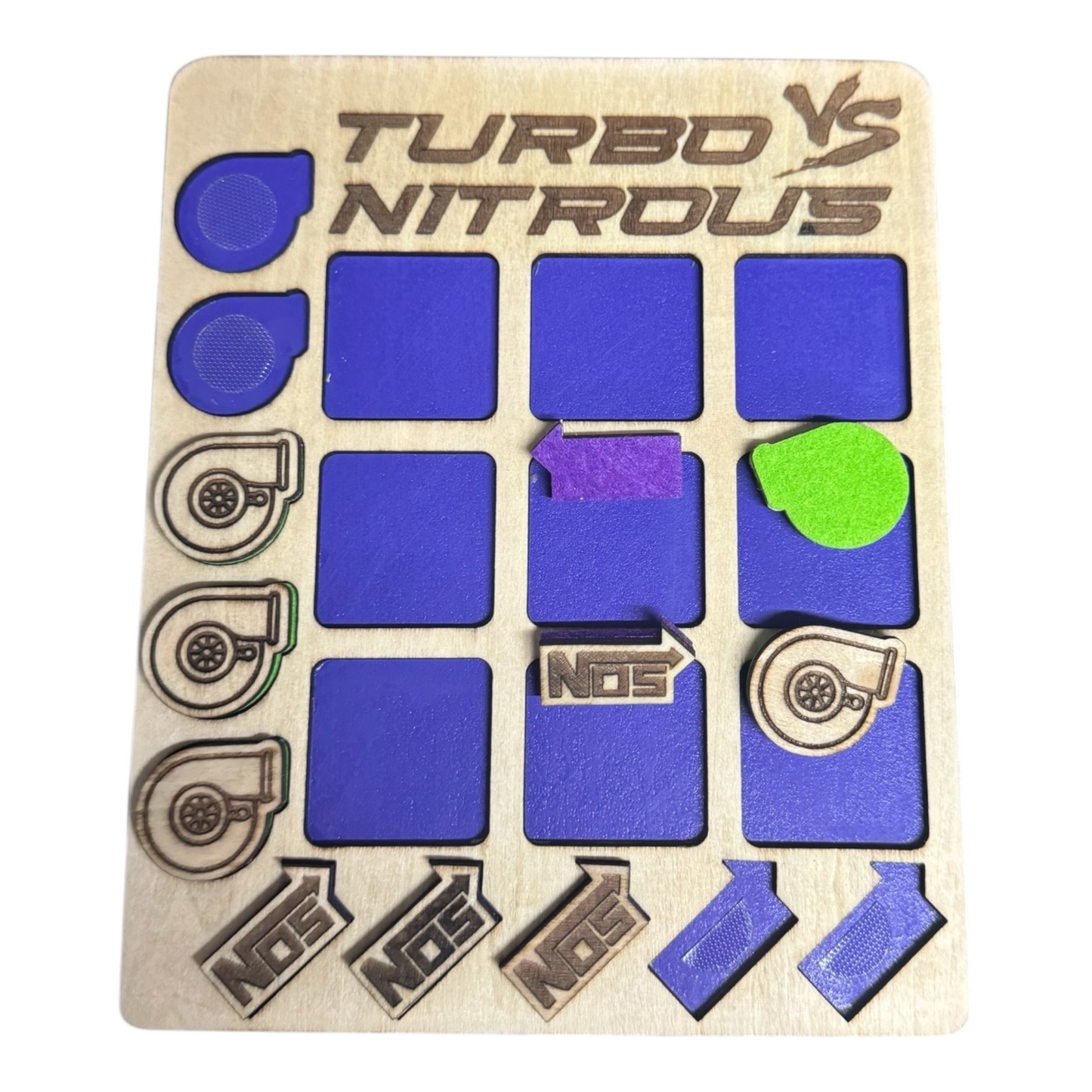 NITROUS VS TURBO TIC TAC TOE GAME -  MULTIPLE COLORS