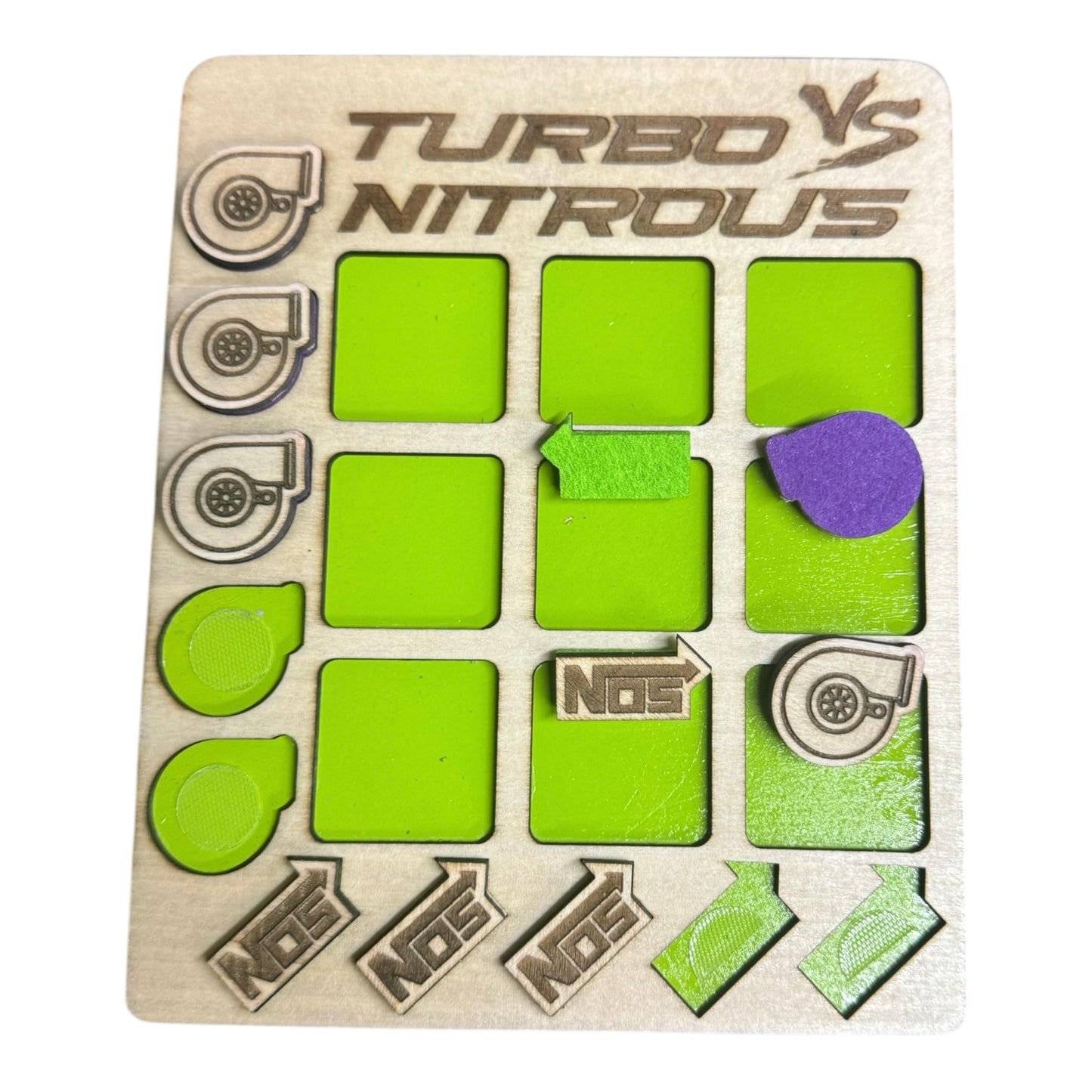 NITROUS VS TURBO TIC TAC TOE GAME -  MULTIPLE COLORS