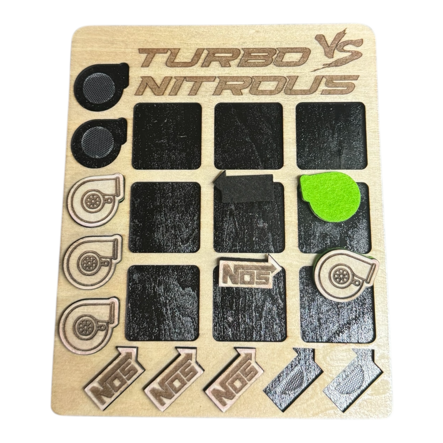 NITROUS VS TURBO TIC TAC TOE GAME -  MULTIPLE COLORS