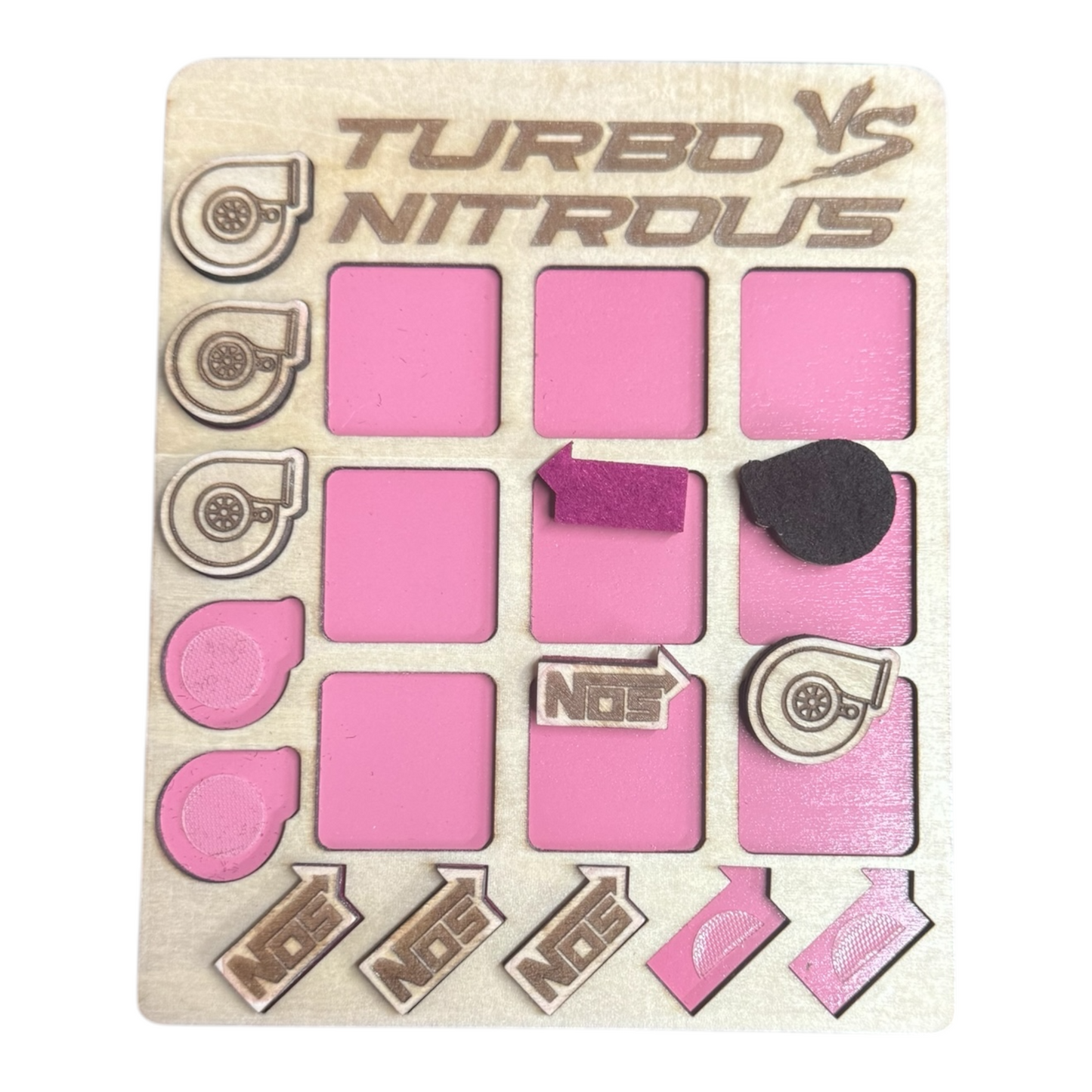 NITROUS VS TURBO TIC TAC TOE GAME -  MULTIPLE COLORS