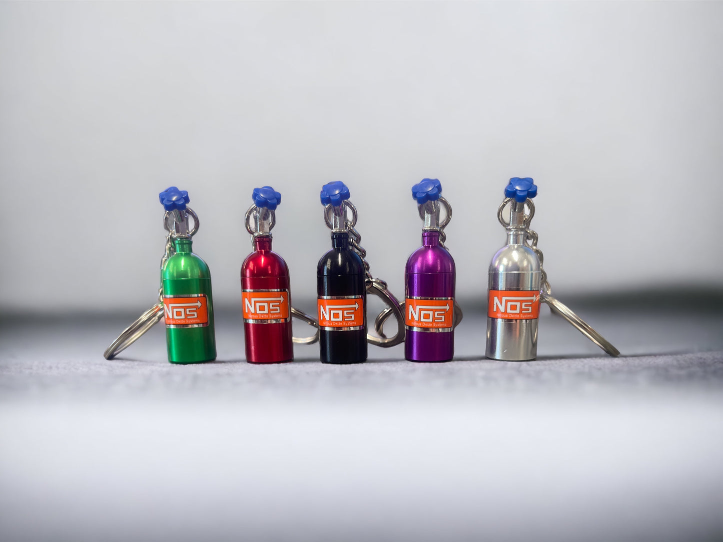 NOS Nitrous Bottle Keychain -  MULTIPLE COLORS