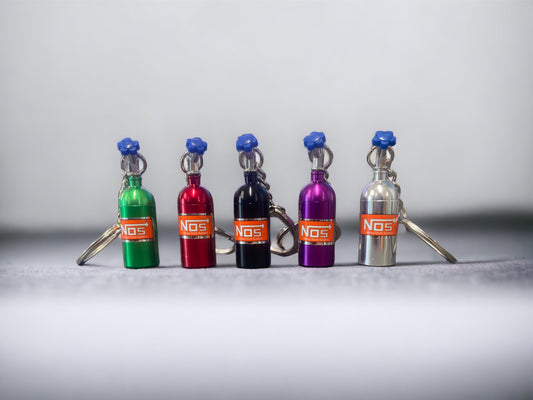 NOS Nitrous Bottle Keychain -  MULTIPLE COLORS